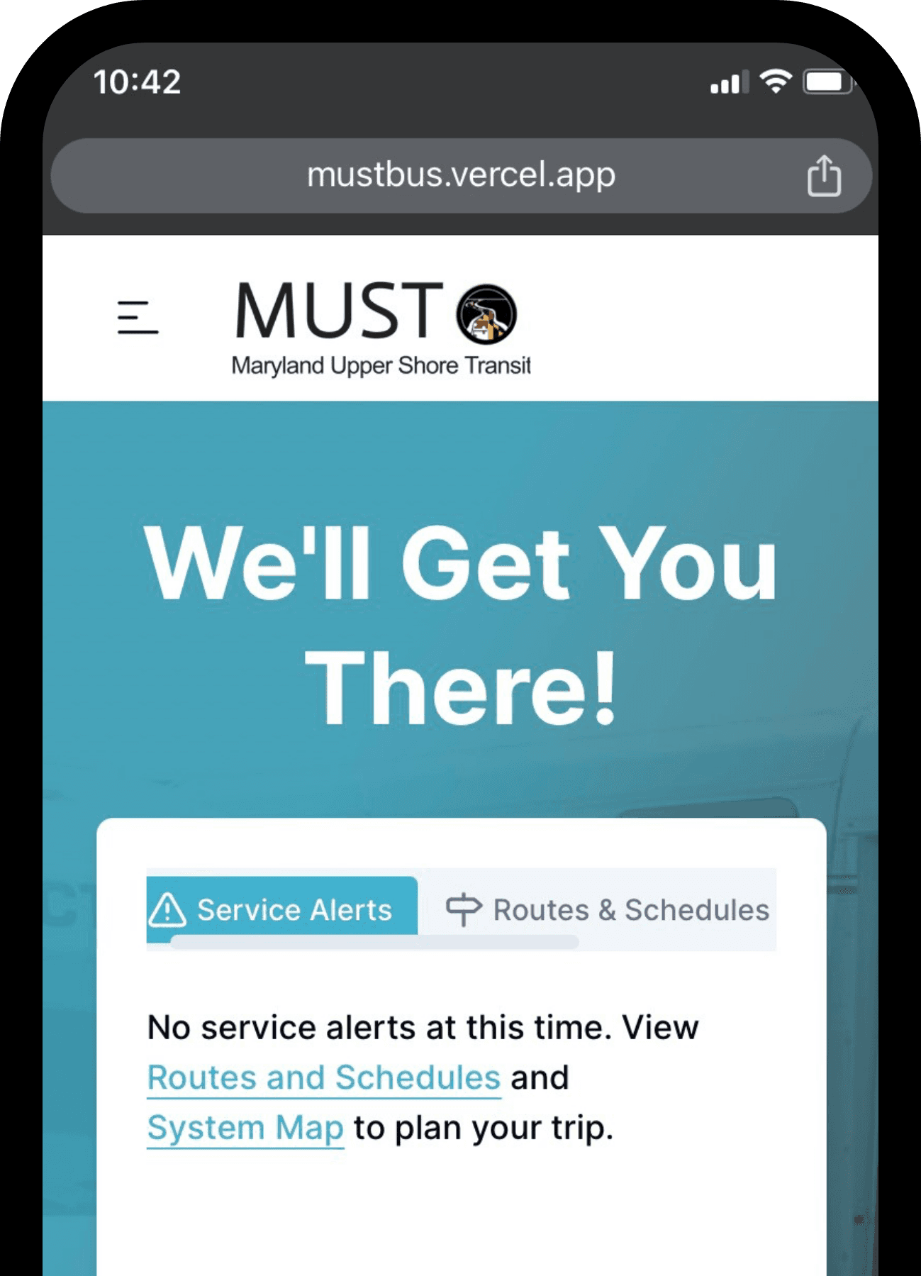 Sample of service alerts